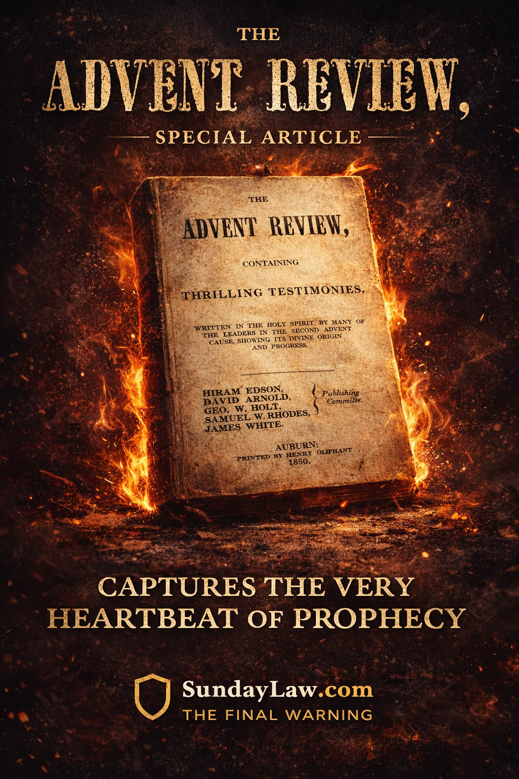 The Advent Review: Thrilling Testimonies 1850 book cover