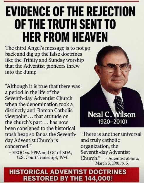 Neal C. Wilson — 'Another universal and truly catholic organization' — Evidence of the rejection of the truth sent to her from heaven
