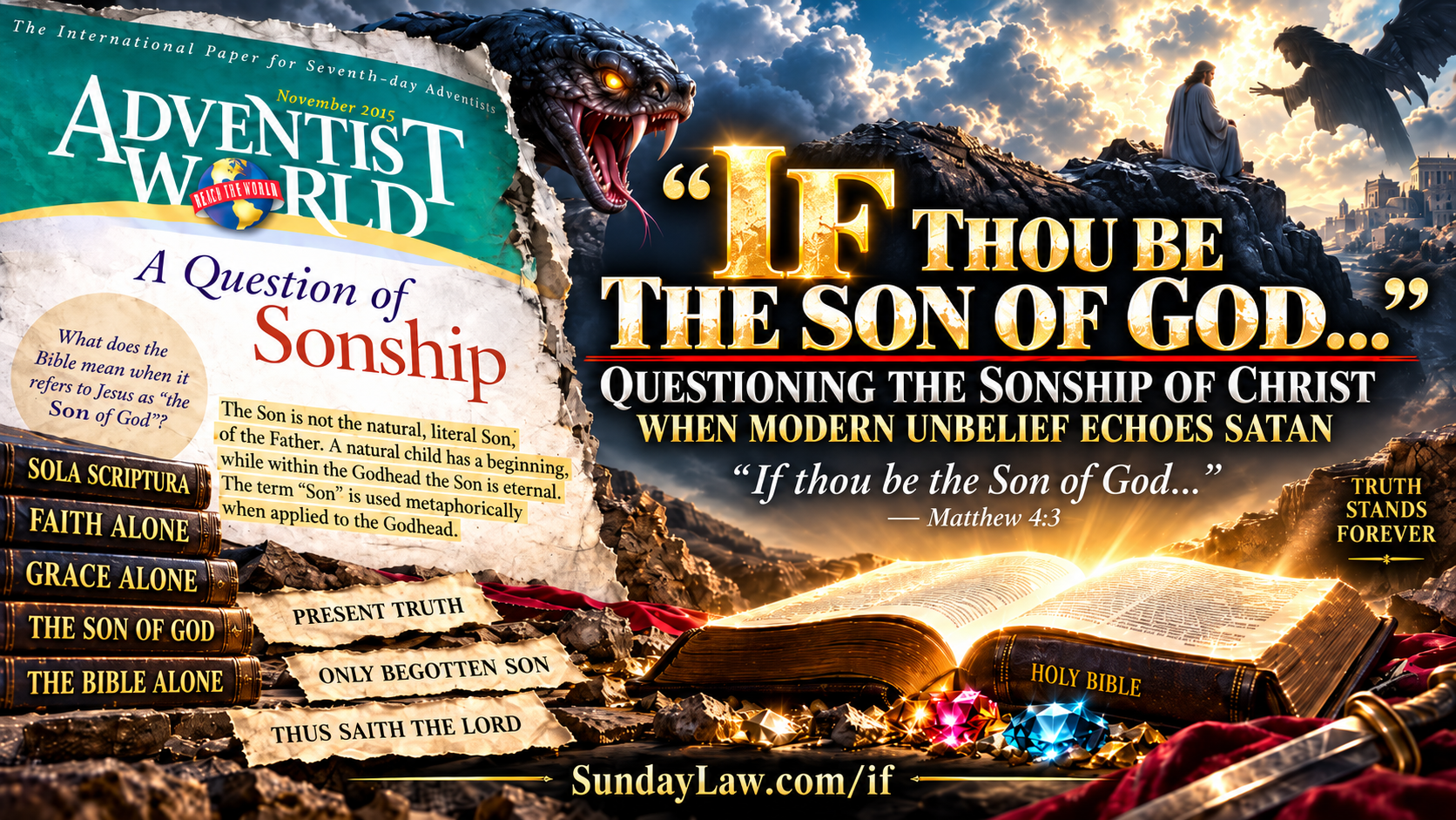If thou be the Son of God Bible study